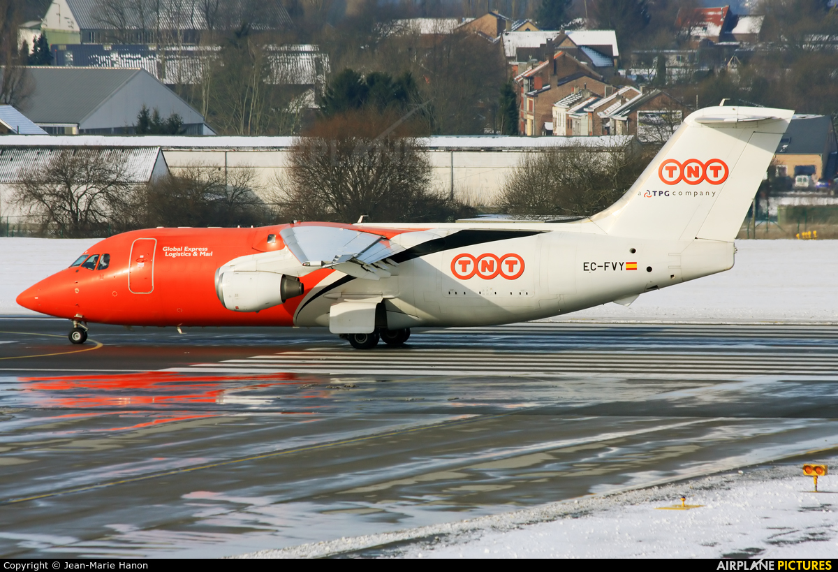 TNT EC-FVY aircraft at Liège-Bierset
