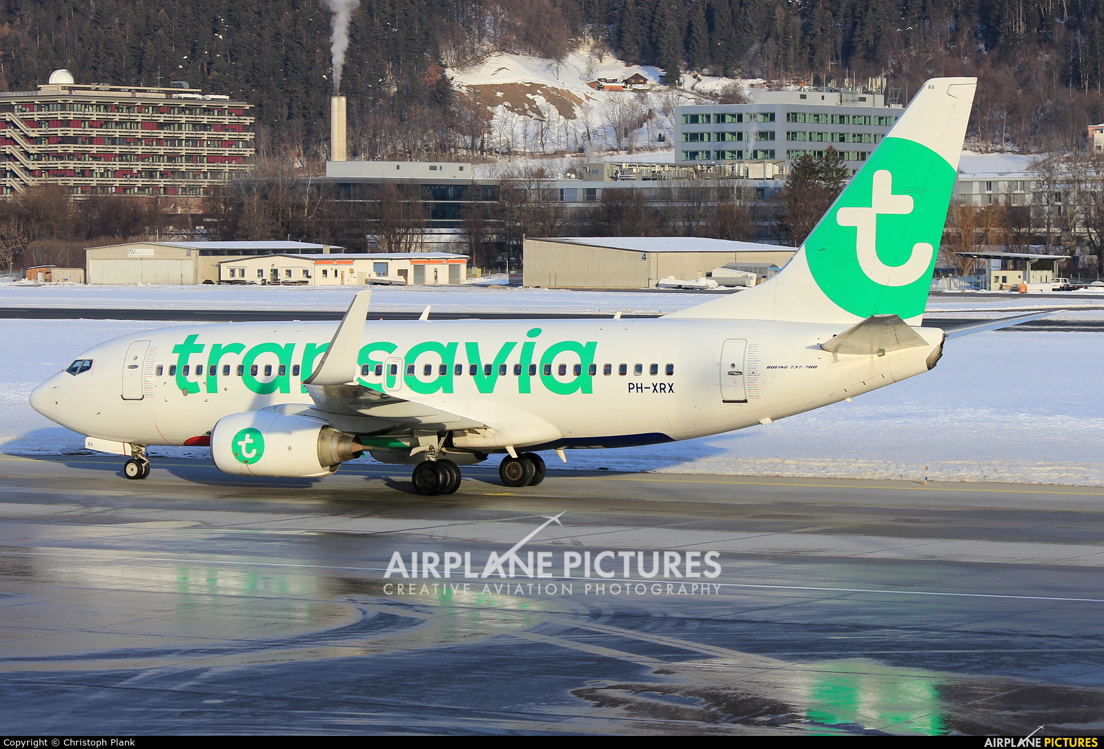 Transavia PH-XRX aircraft at Innsbruck
