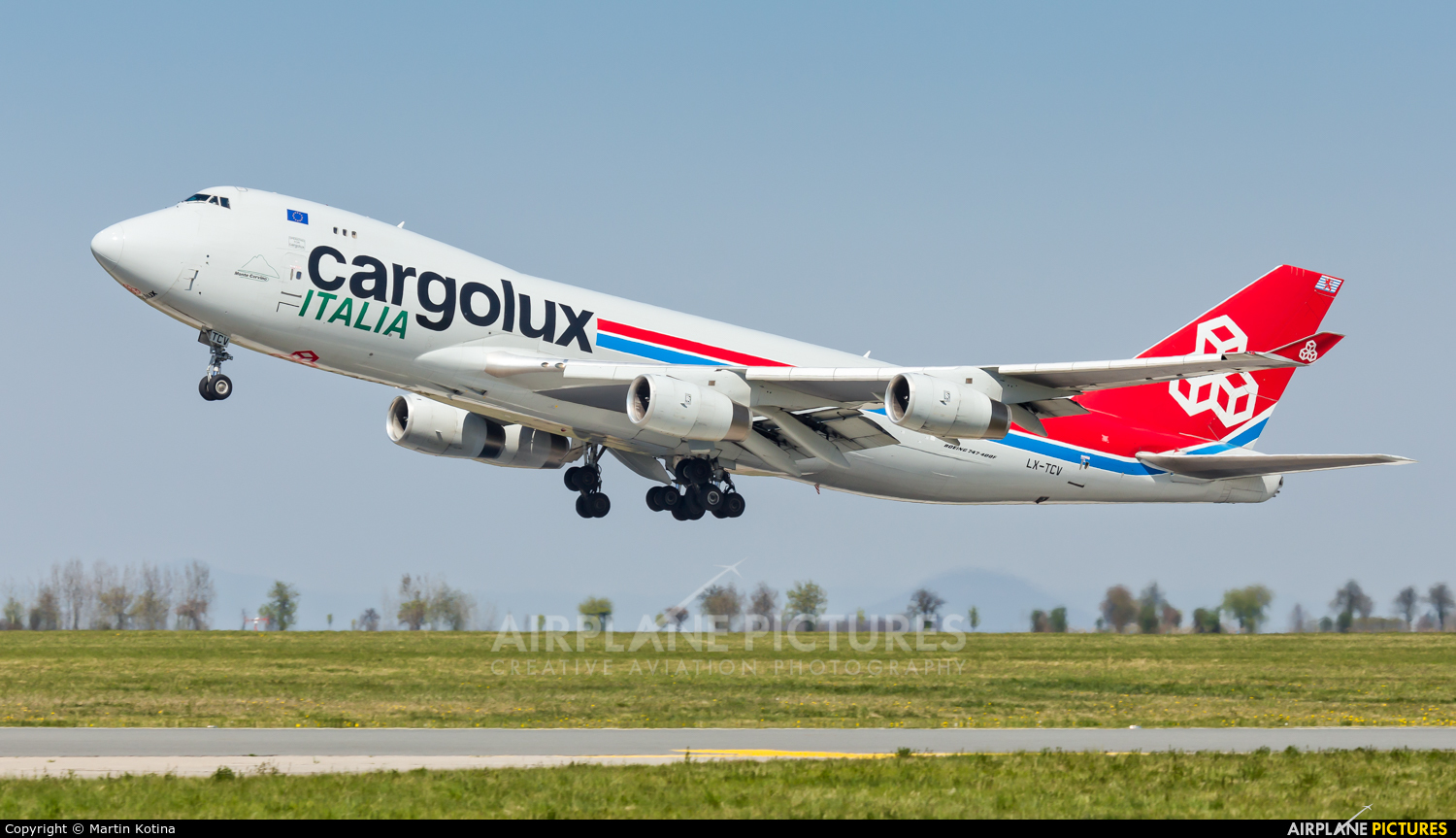 Cargolux Italia LX-TCV aircraft at Prague - Václav Havel
