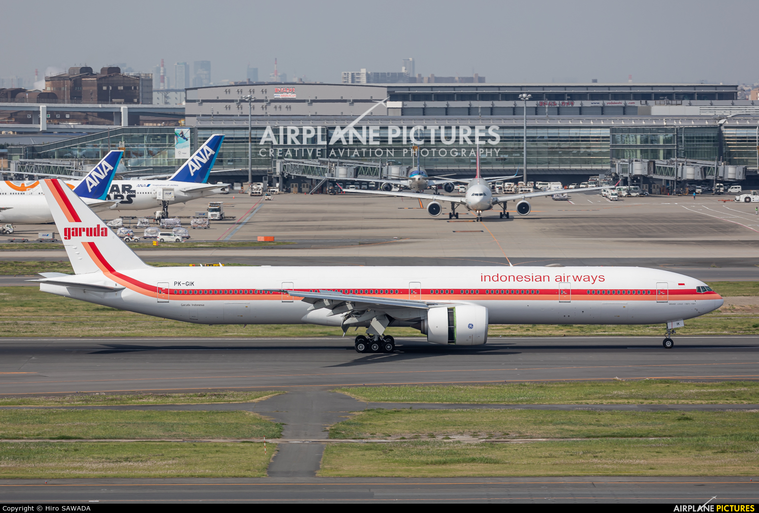 Garuda Indonesia PK-GIK aircraft at Tokyo - Haneda Intl