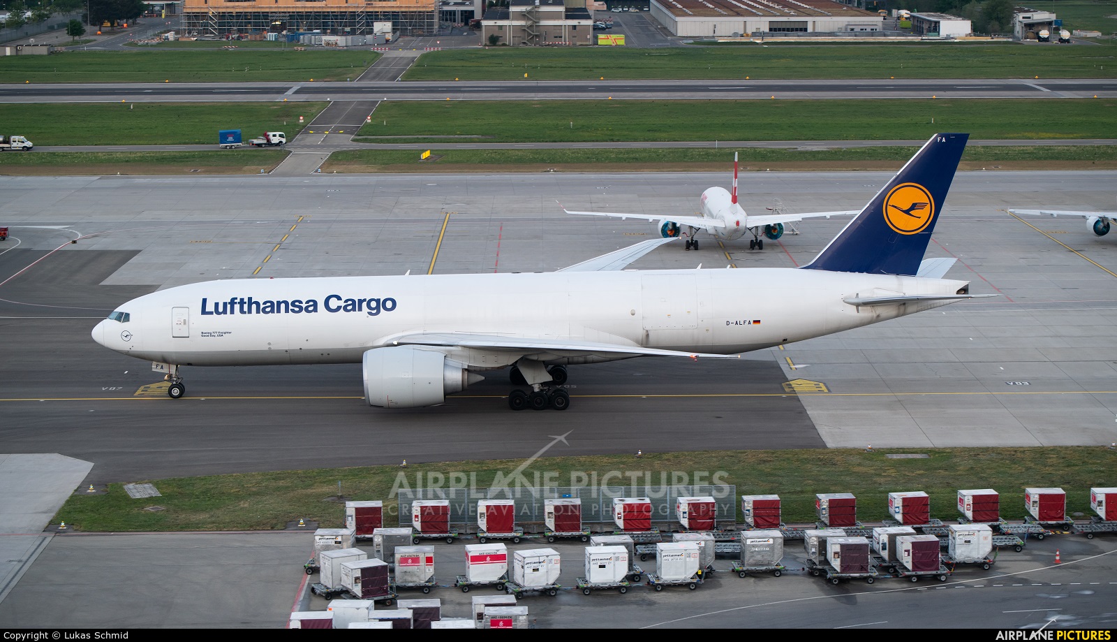 Lufthansa Cargo D-ALFA aircraft at Zurich