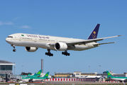 Saudi Arabian Boeing 777 at Dublin Airport title=