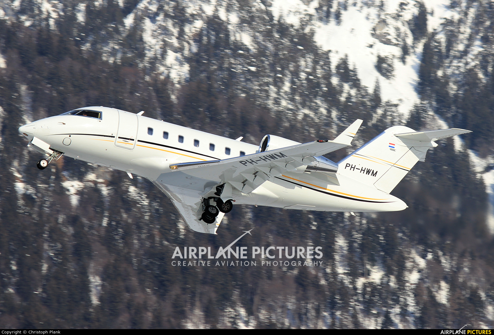 Air Service Liege PH-HWM aircraft at Innsbruck