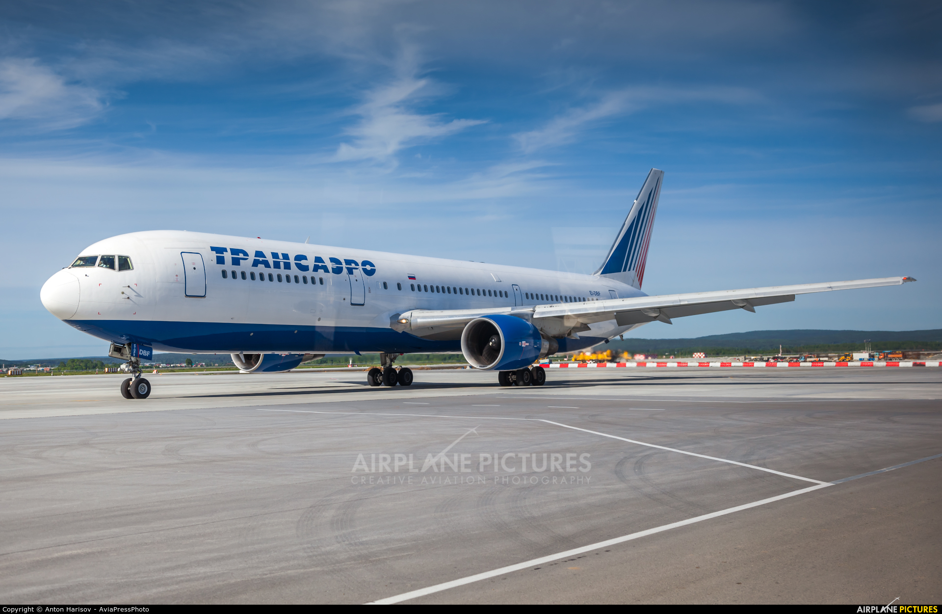 Transaero Airlines EI-DBF aircraft at Koltsovo - Ekaterinburg