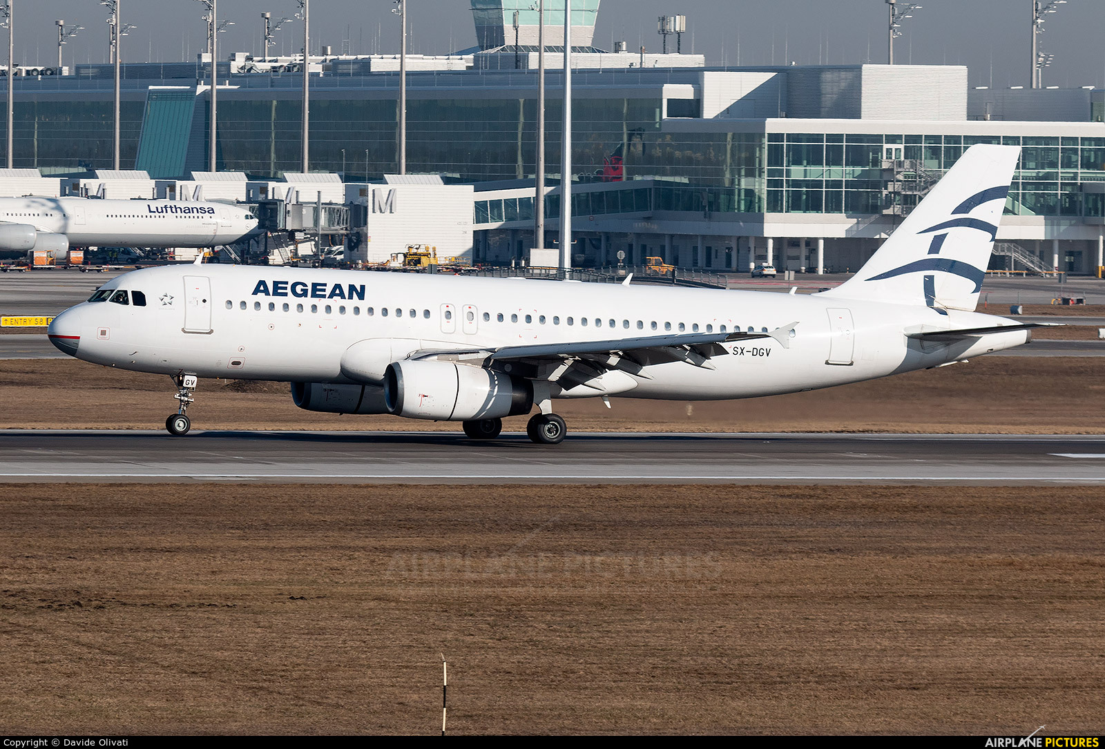 Aegean Airlines SX-DGV aircraft at Munich