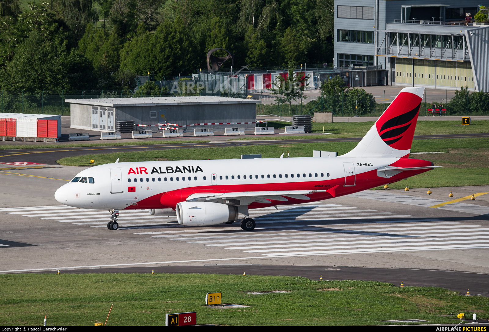Air Albania ZA-BEL aircraft at Zurich