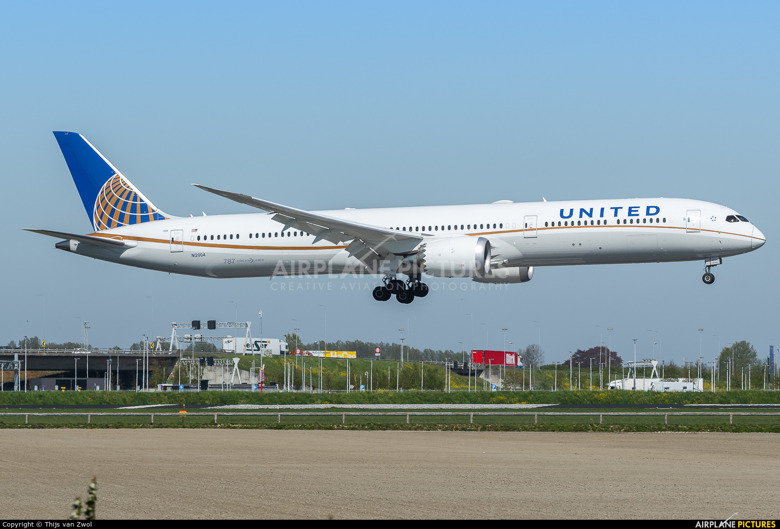 United Airlines N12004 aircraft at Amsterdam - Schiphol
