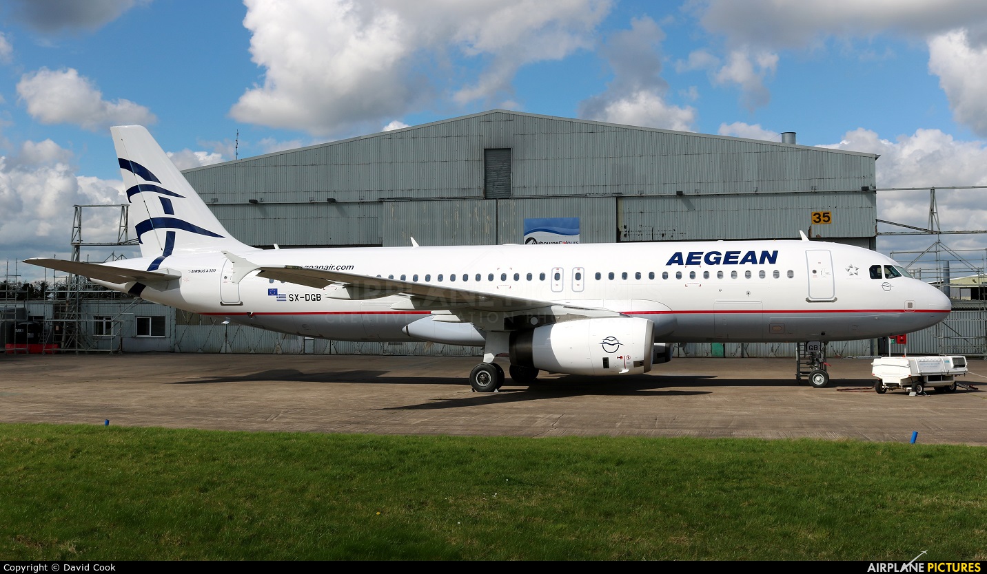 Aegean Airlines SX-DGB aircraft at East Midlands
