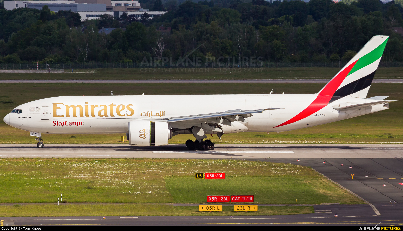 Emirates Sky Cargo A6-EFN aircraft at Düsseldorf