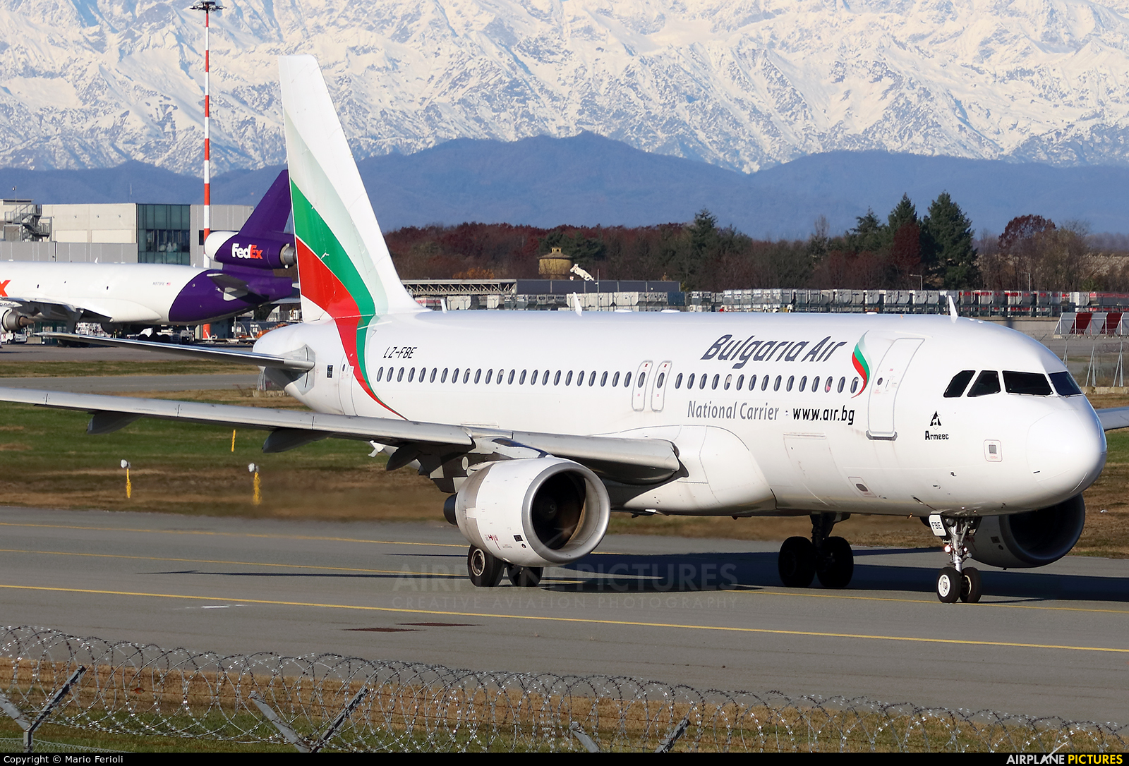 Bulgaria Air LZ-FBE aircraft at Milan - Malpensa