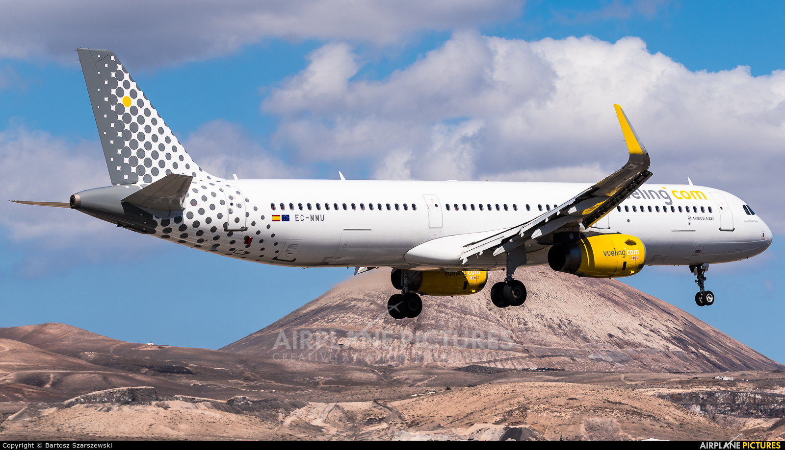 Vueling Airlines EC-MMU aircraft at Lanzarote - Arrecife