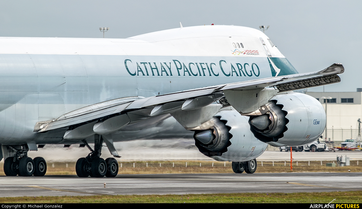 Cathay Pacific Cargo B-LJM aircraft at Miami Intl