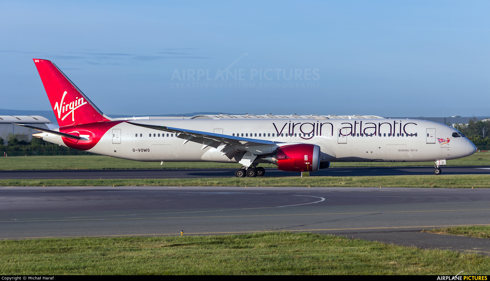 Virgin Atlantic G-VOWS aircraft at Dublin