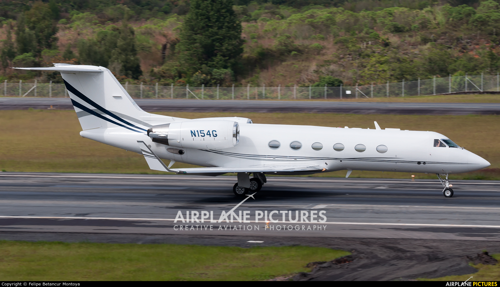 Private N154G aircraft at Medellin - Jose Maria Cordova Intl