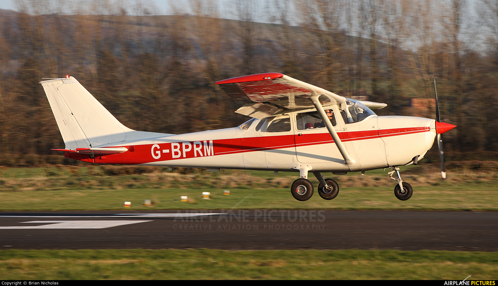Private G-BPRM aircraft at Welshpool