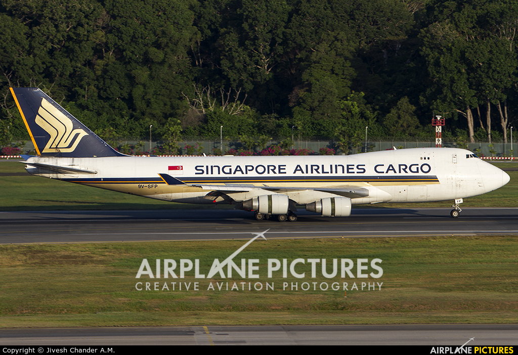 Singapore Airlines Cargo 9V-SFP aircraft at Singapore - Changi