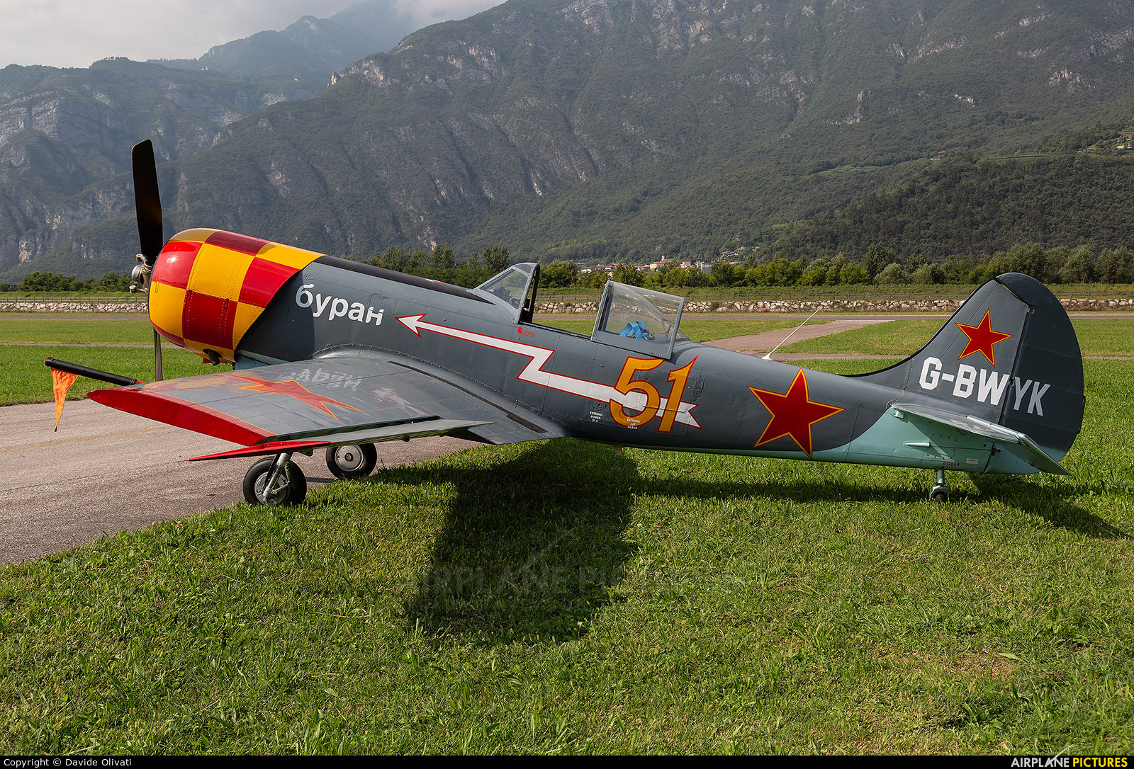 Private G-BWYK aircraft at Trento - Mattarello