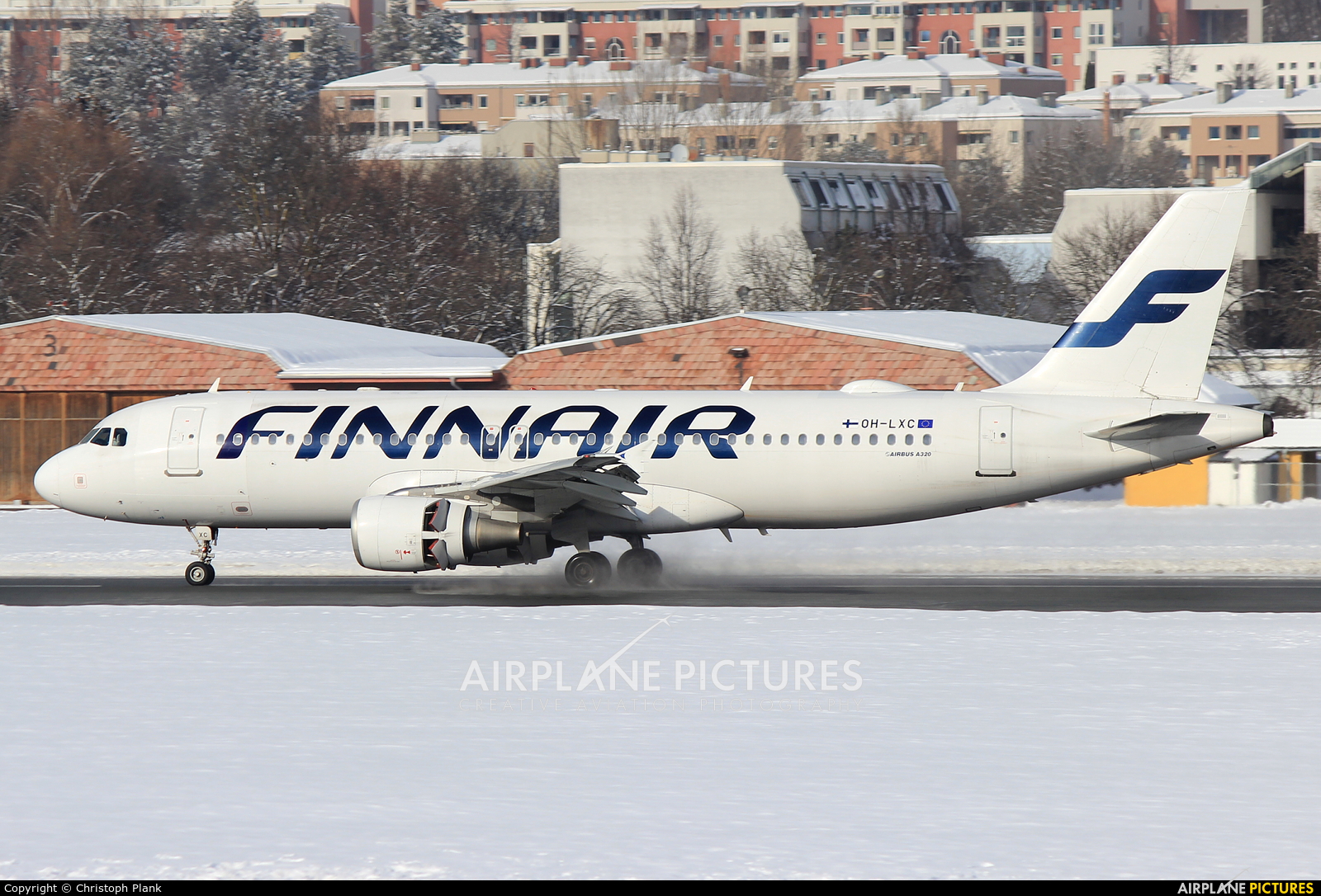 Finnair OH-LXC aircraft at Innsbruck
