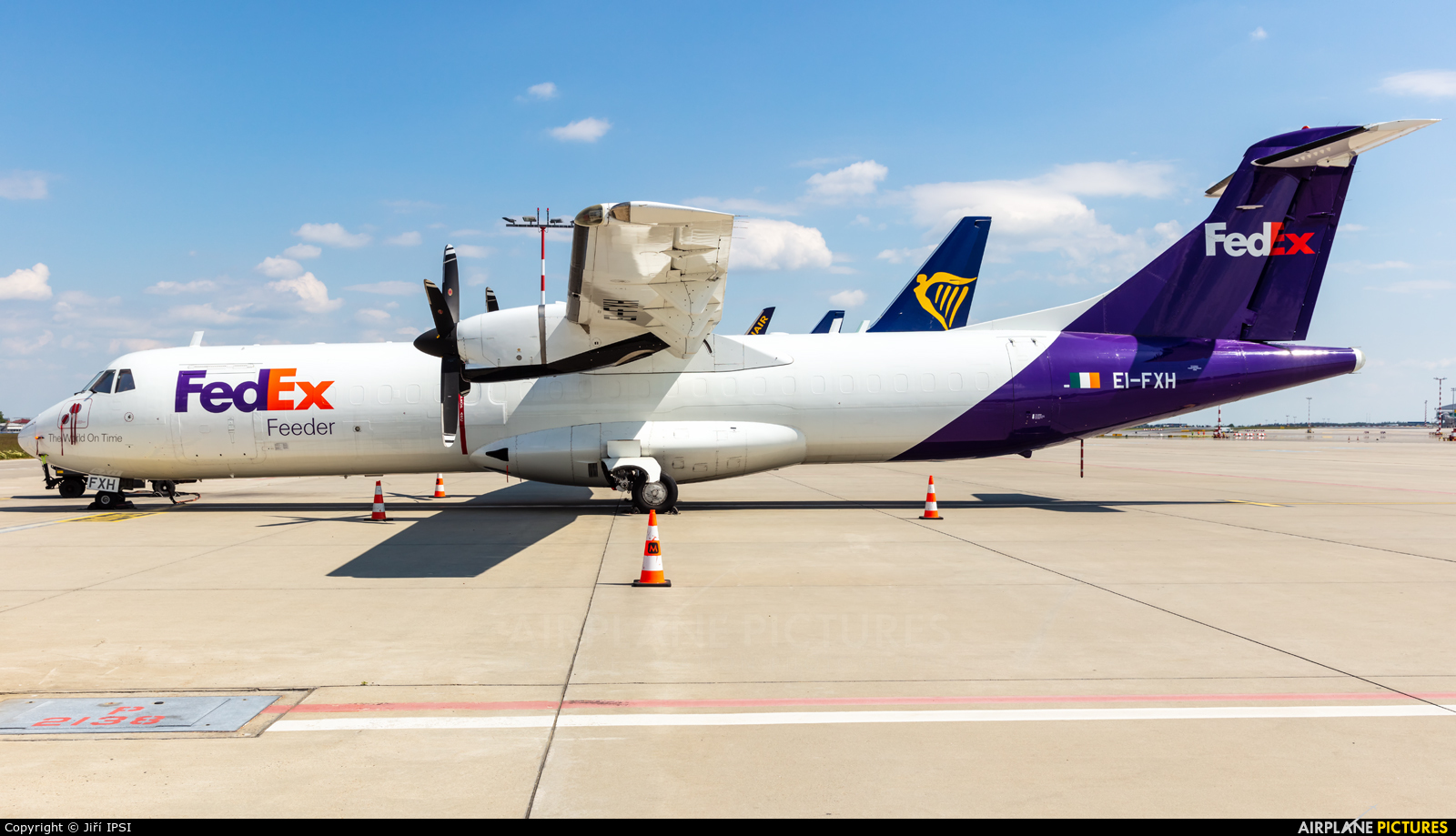 FedEx Feeder EI-FXH aircraft at Prague - Václav Havel