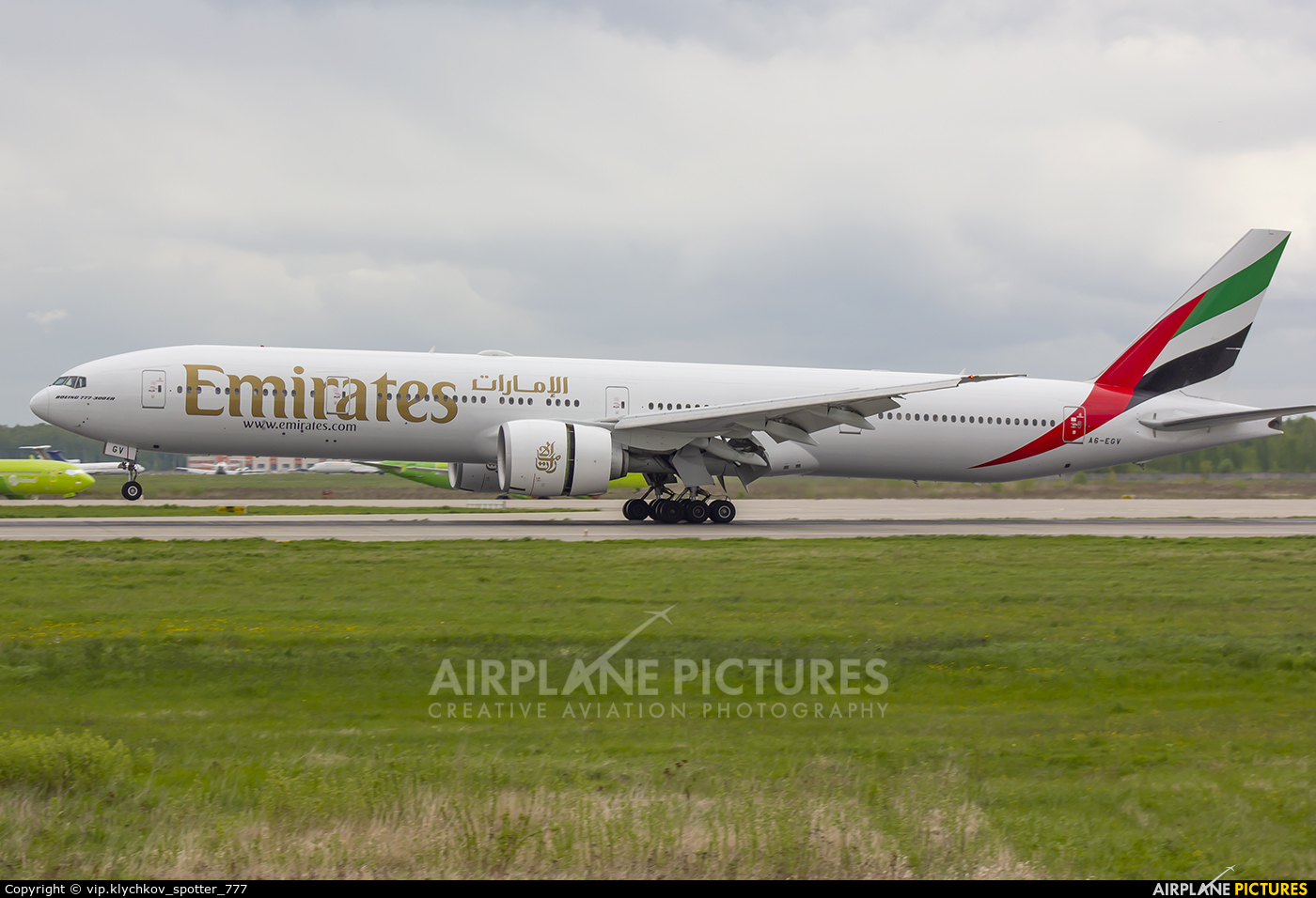 Emirates Airlines A6-EGV aircraft at Moscow - Domodedovo