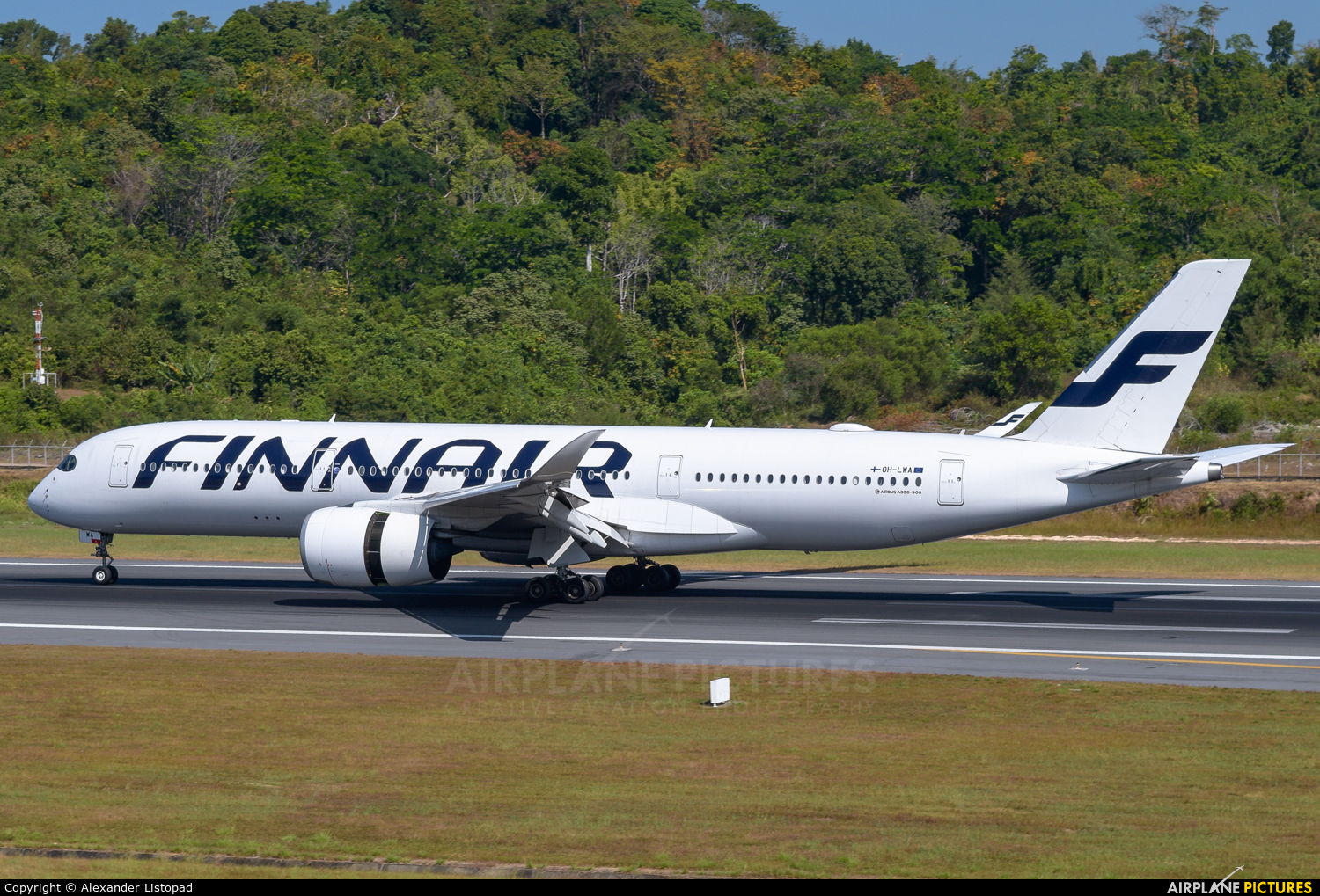 Finnair OH-LWA aircraft at Phuket