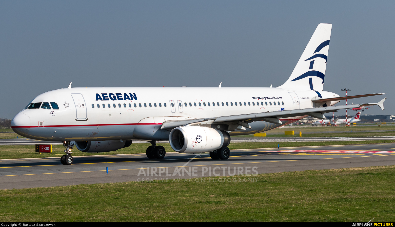 Aegean Airlines SX-DGB aircraft at Prague - Václav Havel