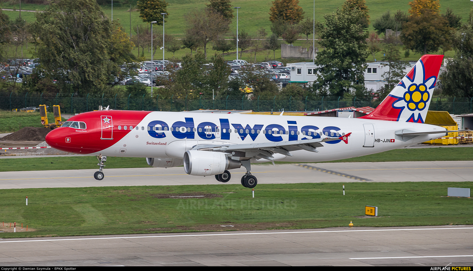 Edelweiss HB-JJN aircraft at Zurich