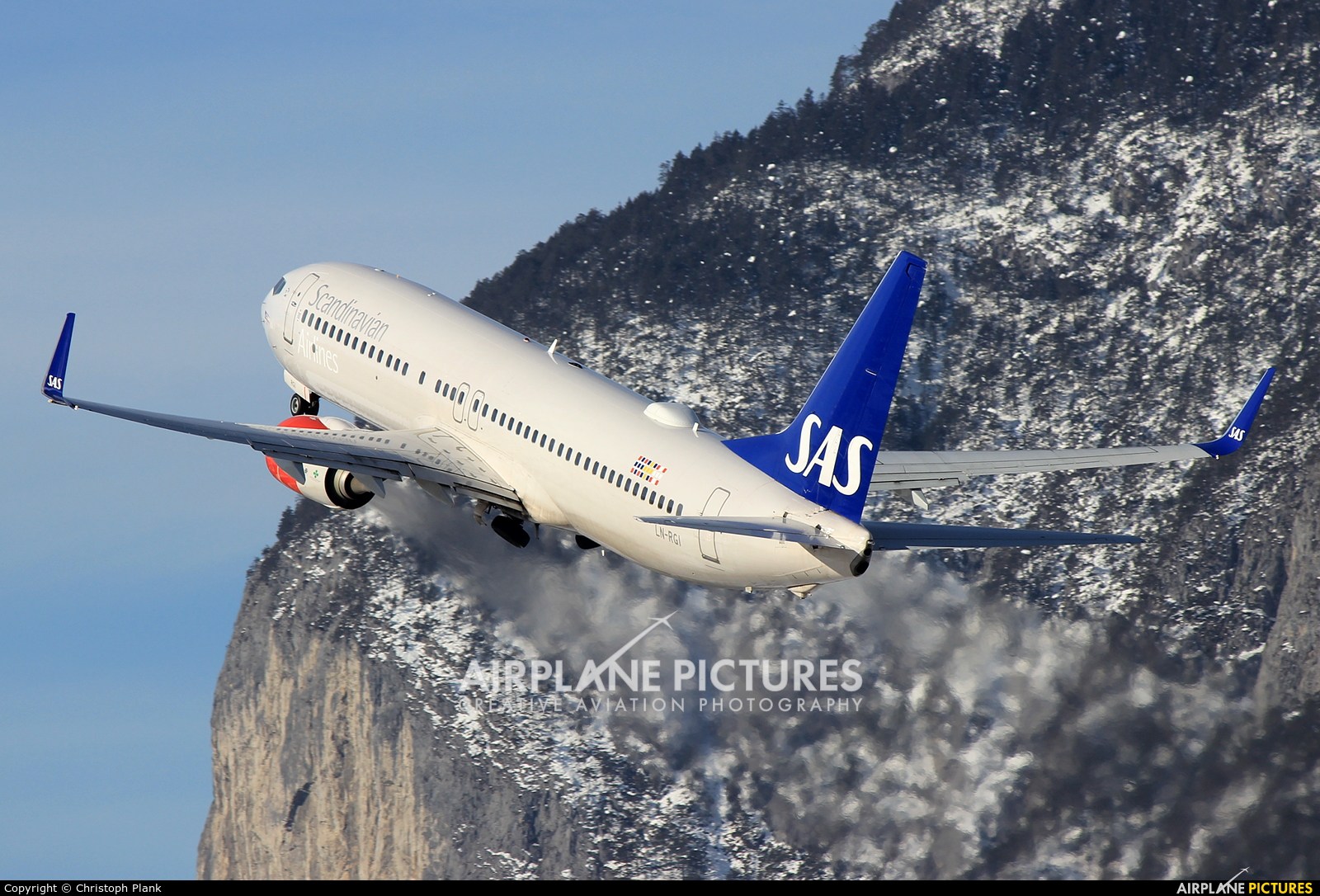 SAS - Scandinavian Airlines LN-RGI aircraft at Innsbruck