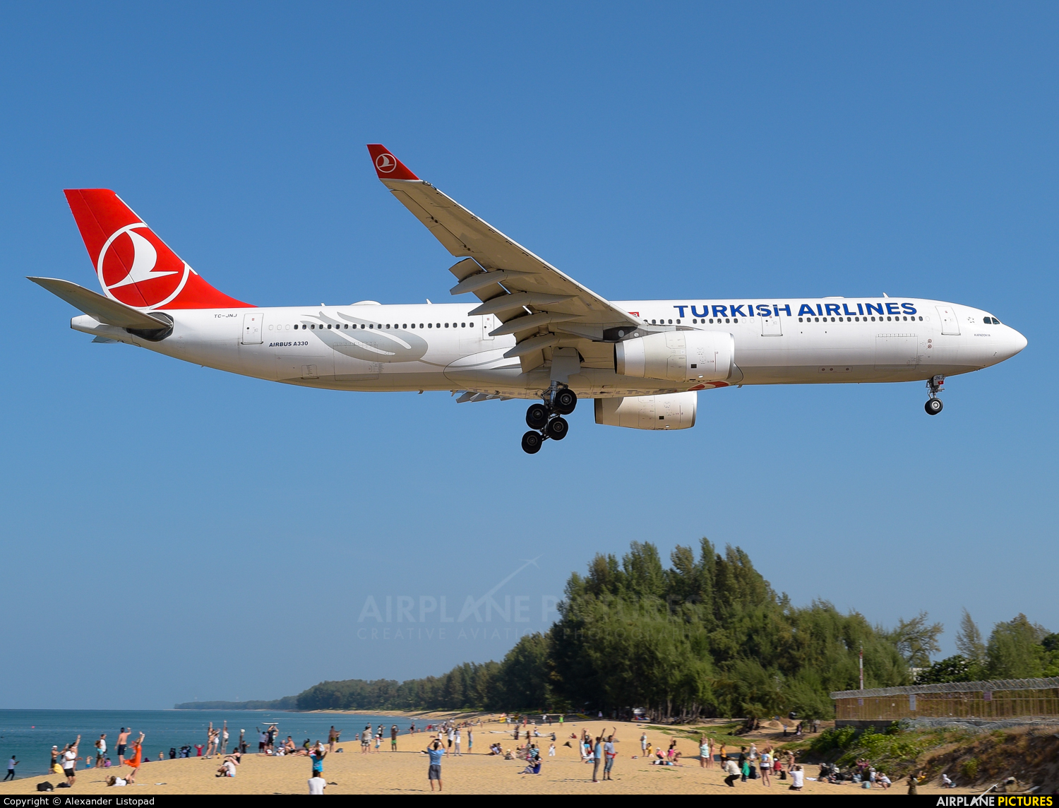 Turkish Airlines TC-JNJ aircraft at Phuket