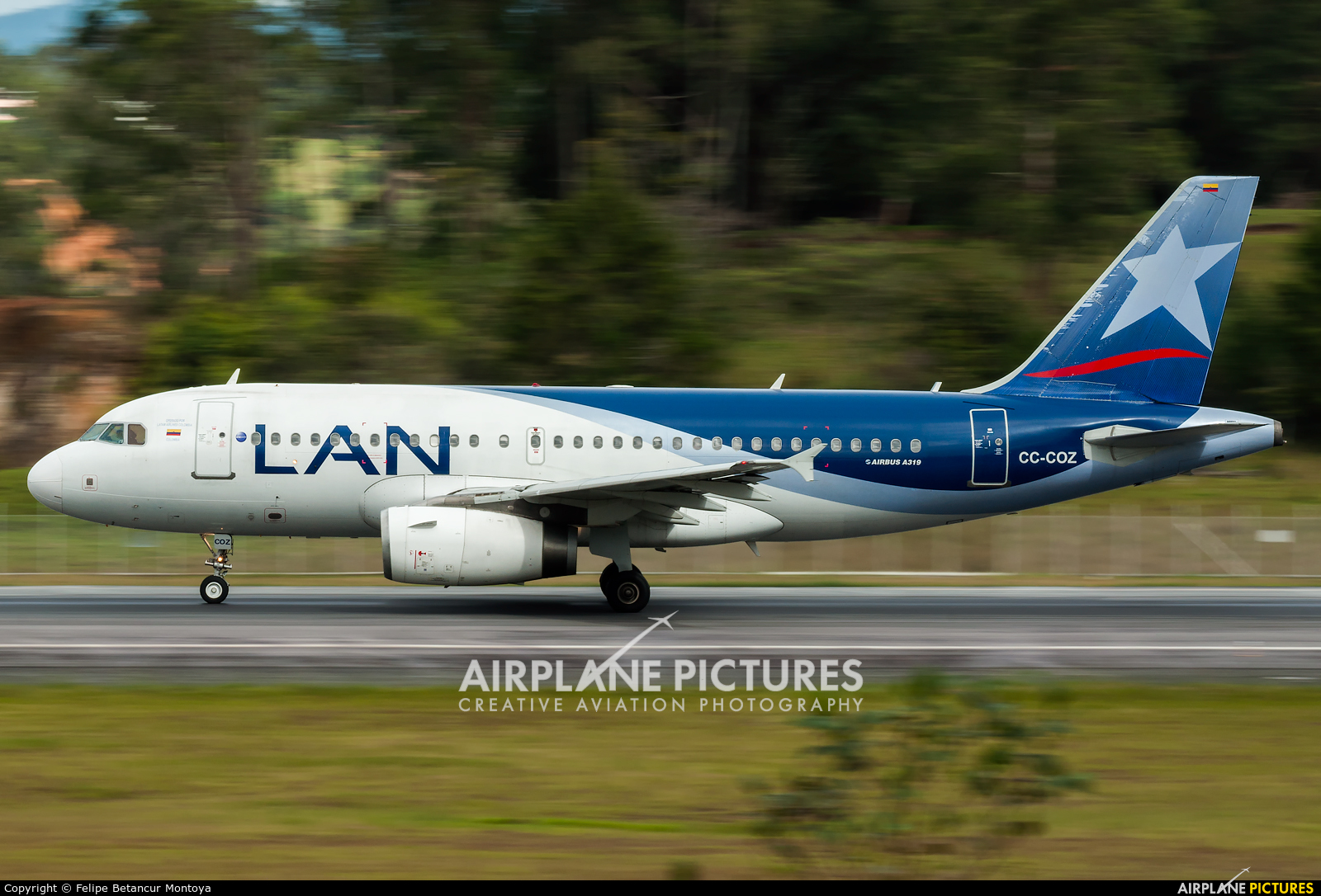 LAN Airlines CC-COZ aircraft at Medellin - Jose Maria Cordova Intl