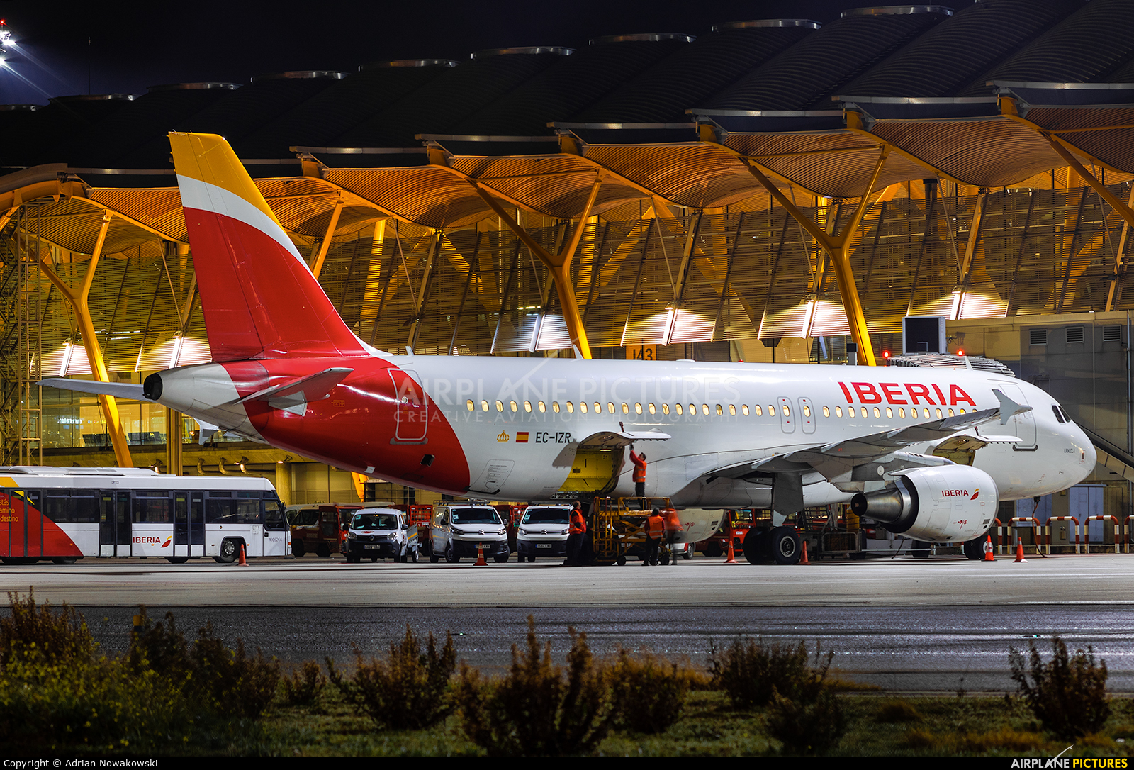 Iberia EC-IZR aircraft at Madrid - Barajas