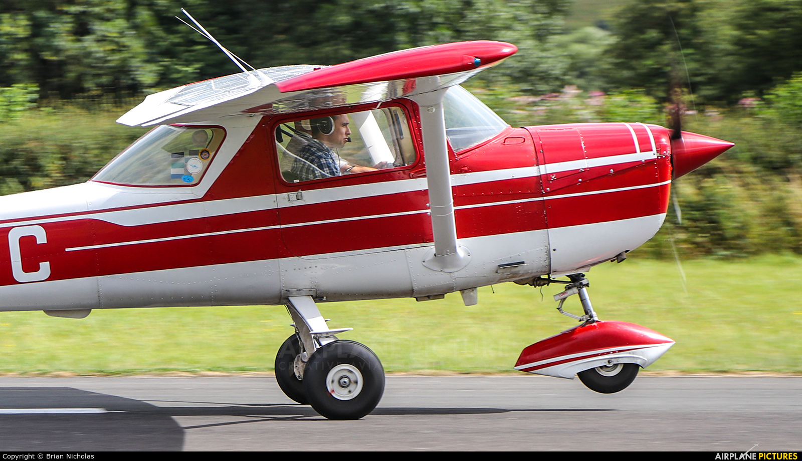 Private G-AYGC aircraft at Welshpool