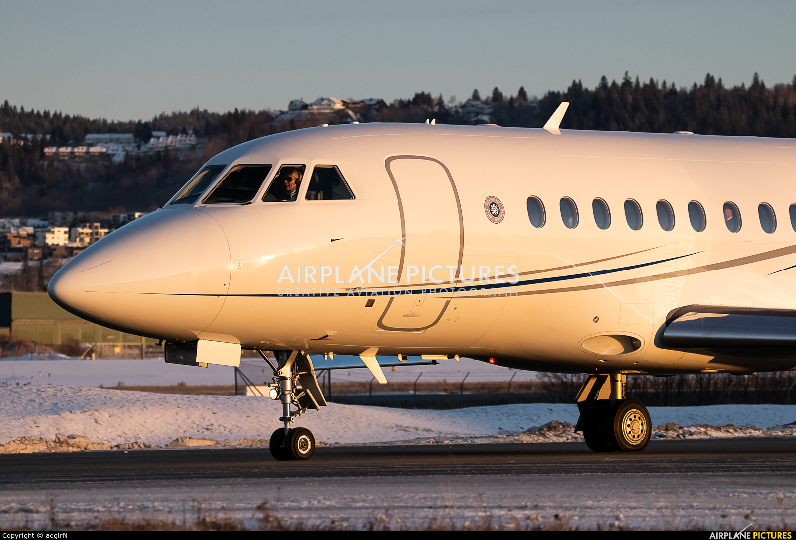 Rely AS LN-RTO aircraft at Trondheim - Vaernes