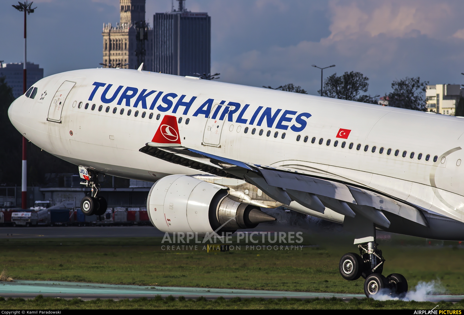 Turkish Airlines TC-JOJ aircraft at Warsaw - Frederic Chopin