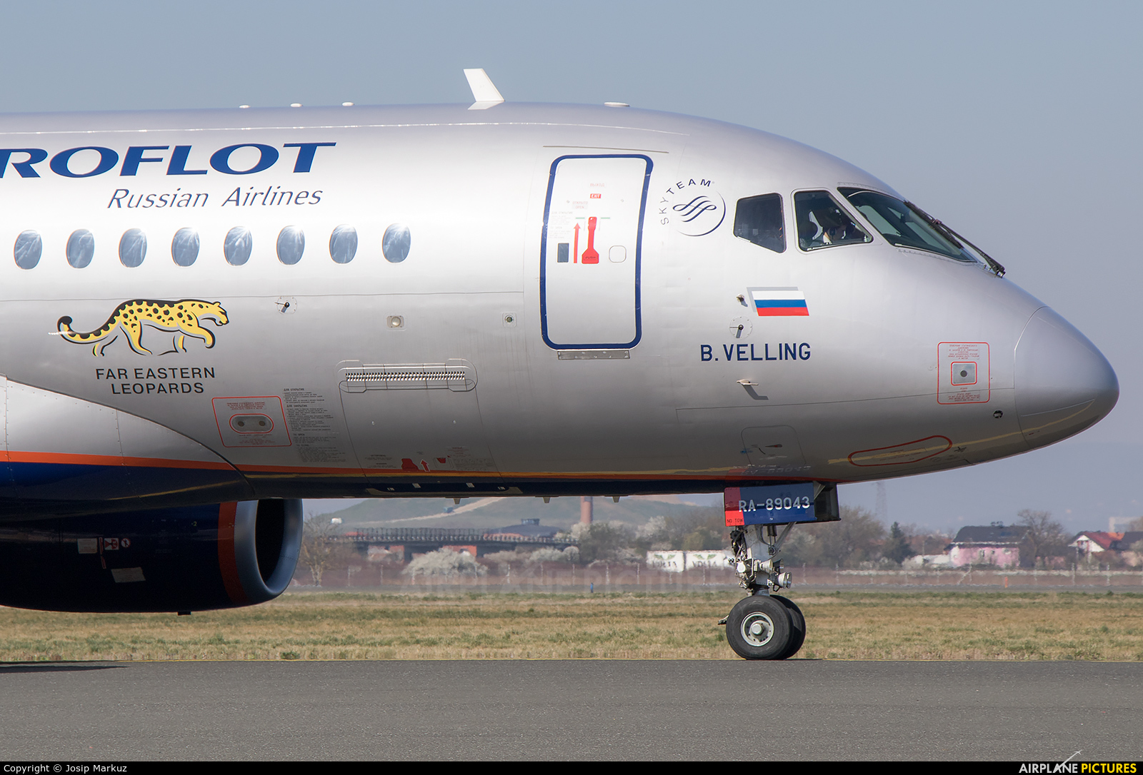 Aeroflot RA-89043 aircraft at Zagreb