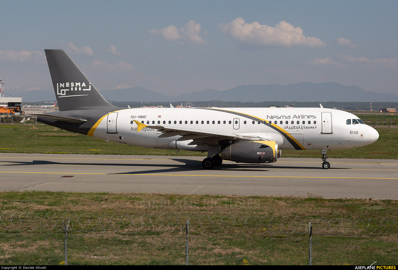 Nesma Airlines SU-NMD aircraft at Milan - Malpensa
