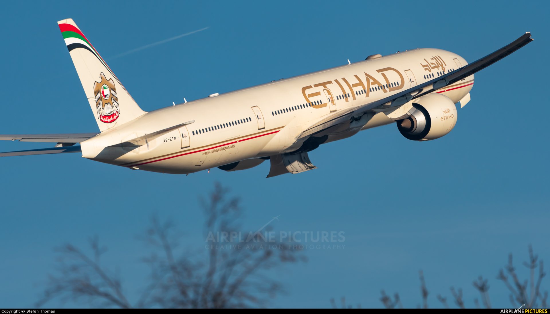 Etihad Airways A6-ETM aircraft at Munich