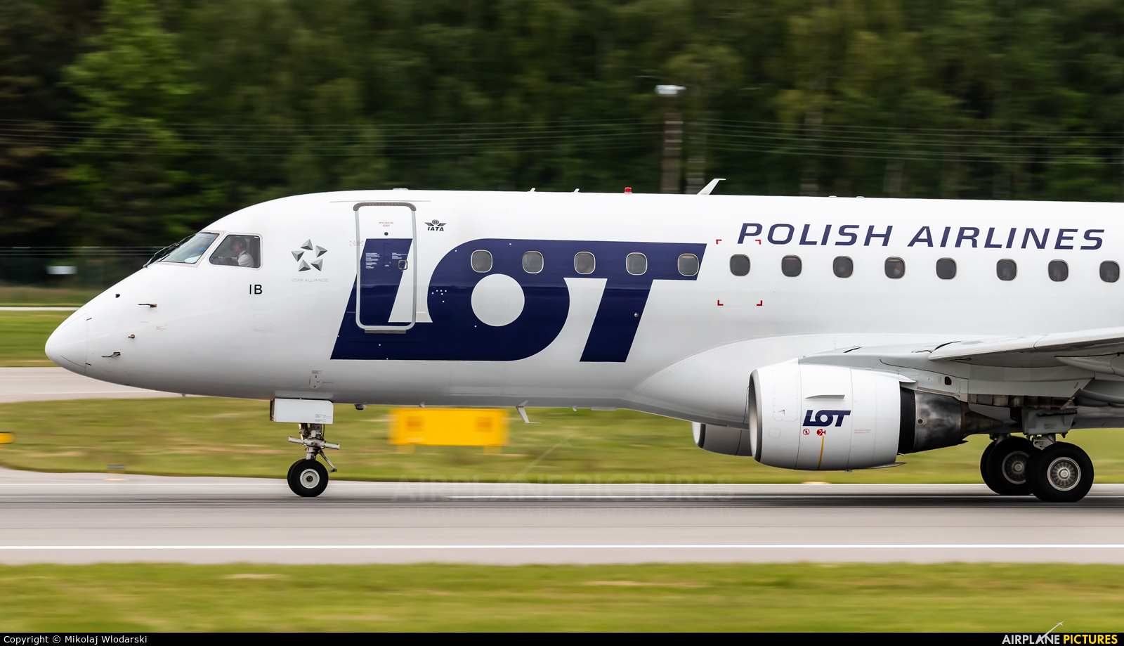 LOT - Polish Airlines SP-LIB aircraft at Gdańsk - Lech Wałęsa