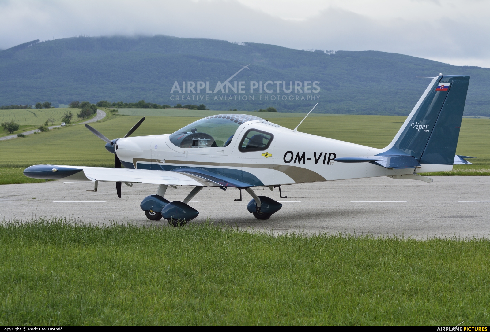 Private OM-VIP aircraft at Bidovce