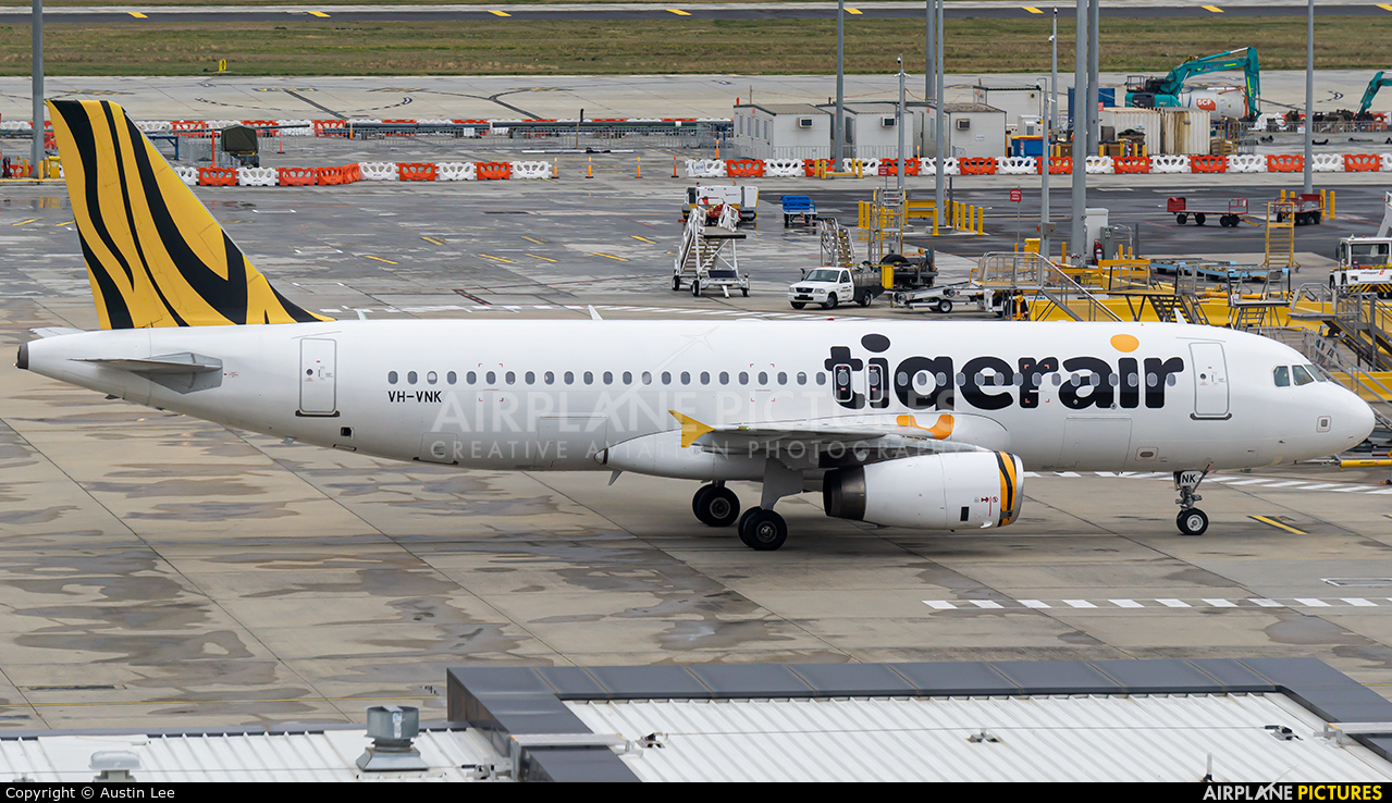 TigerAir VH-VNK aircraft at Melbourne Intl, VIC