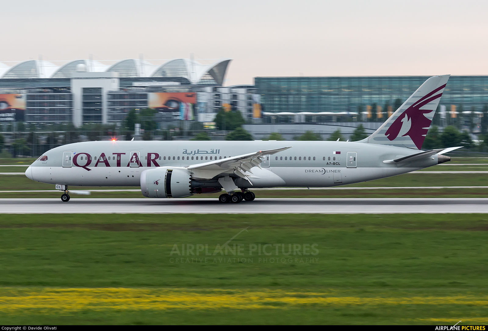 Qatar Airways A7-BCL aircraft at Munich