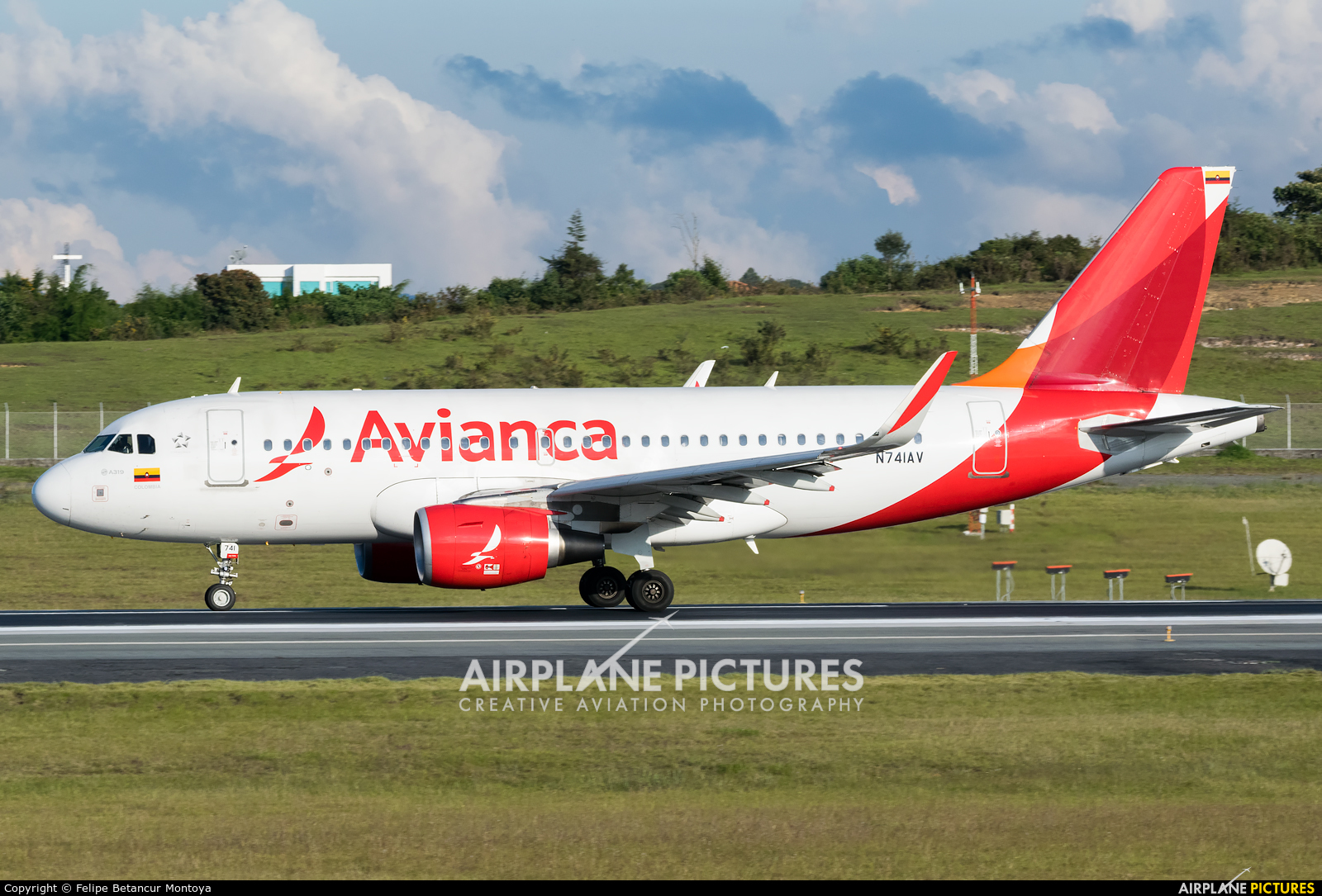 Avianca N741AV aircraft at Medellin - Jose Maria Cordova Intl