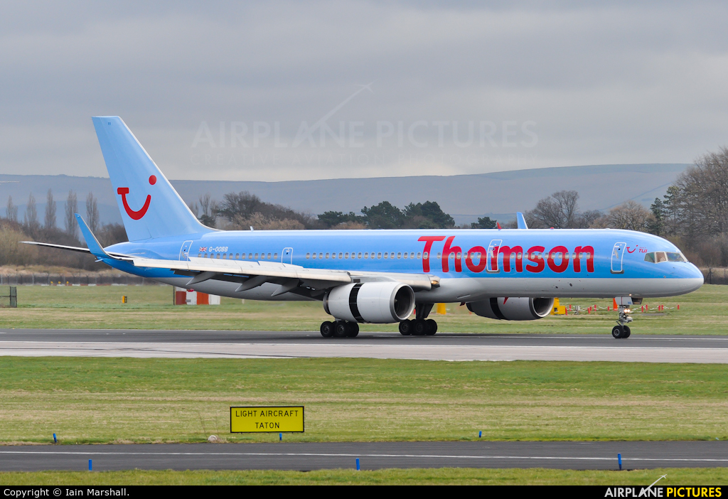 Thomson/Thomsonfly G-OOBB aircraft at Manchester