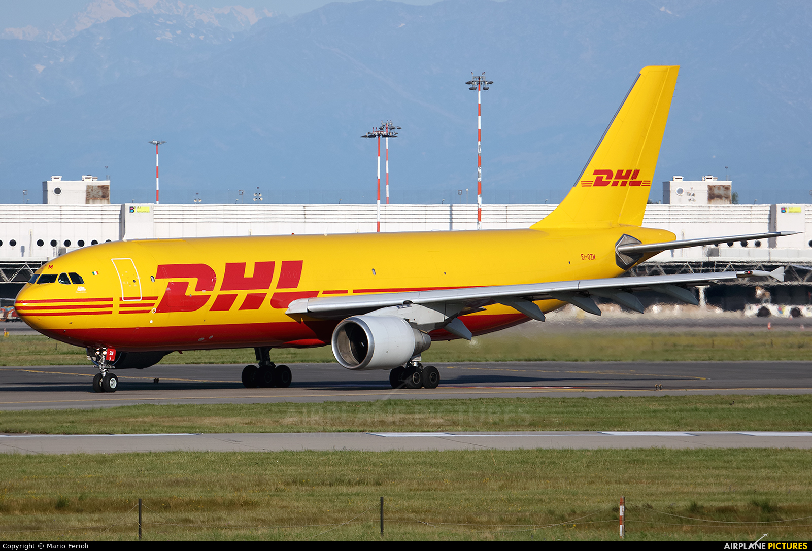 DHL Cargo EI-OZM aircraft at Milan - Malpensa