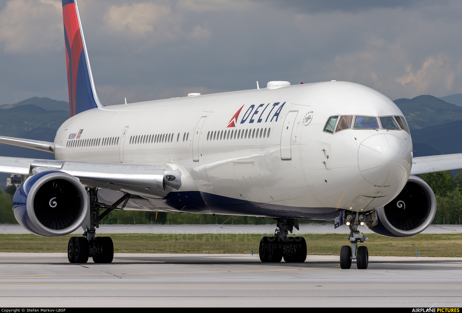 Delta Air Lines N838MH aircraft at Sofia