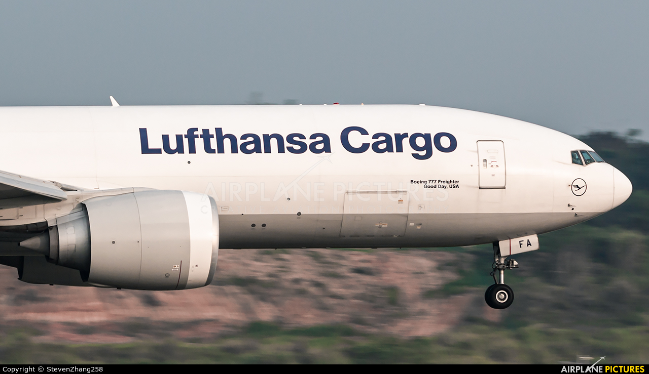 Lufthansa Cargo D-ALFA aircraft at Chengdu
