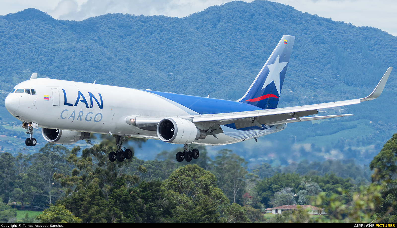 LAN Cargo N418LA aircraft at Medellin - Jose Maria Cordova Intl
