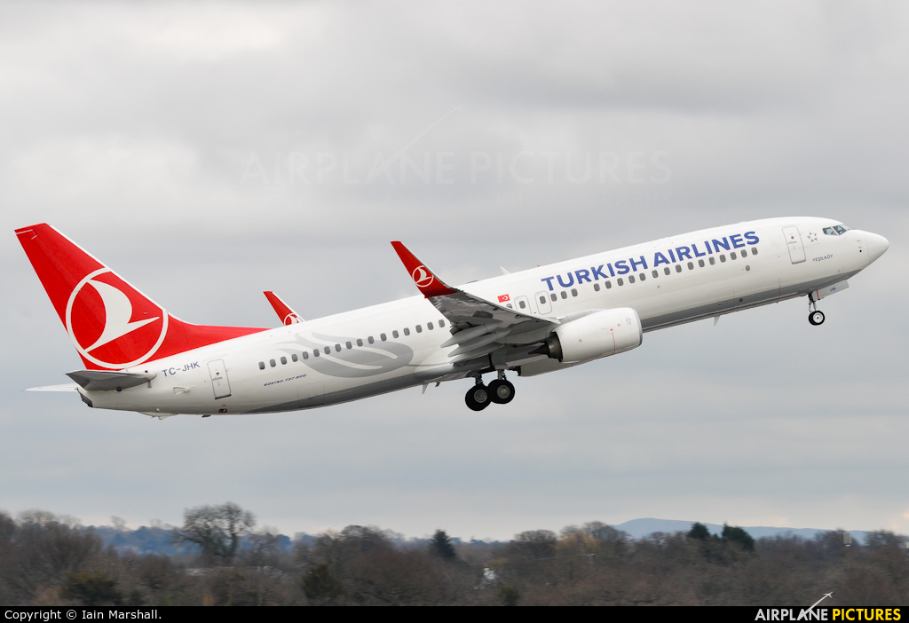 Turkish Airlines TC-JHK aircraft at Manchester