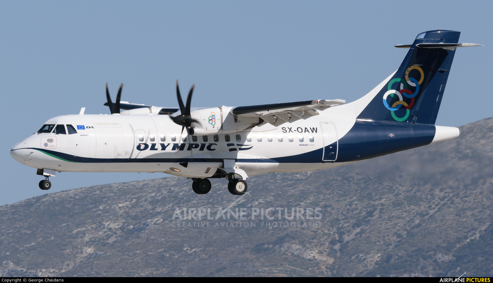 Olympic Airlines SX-OAW aircraft at Athens - Eleftherios Venizelos