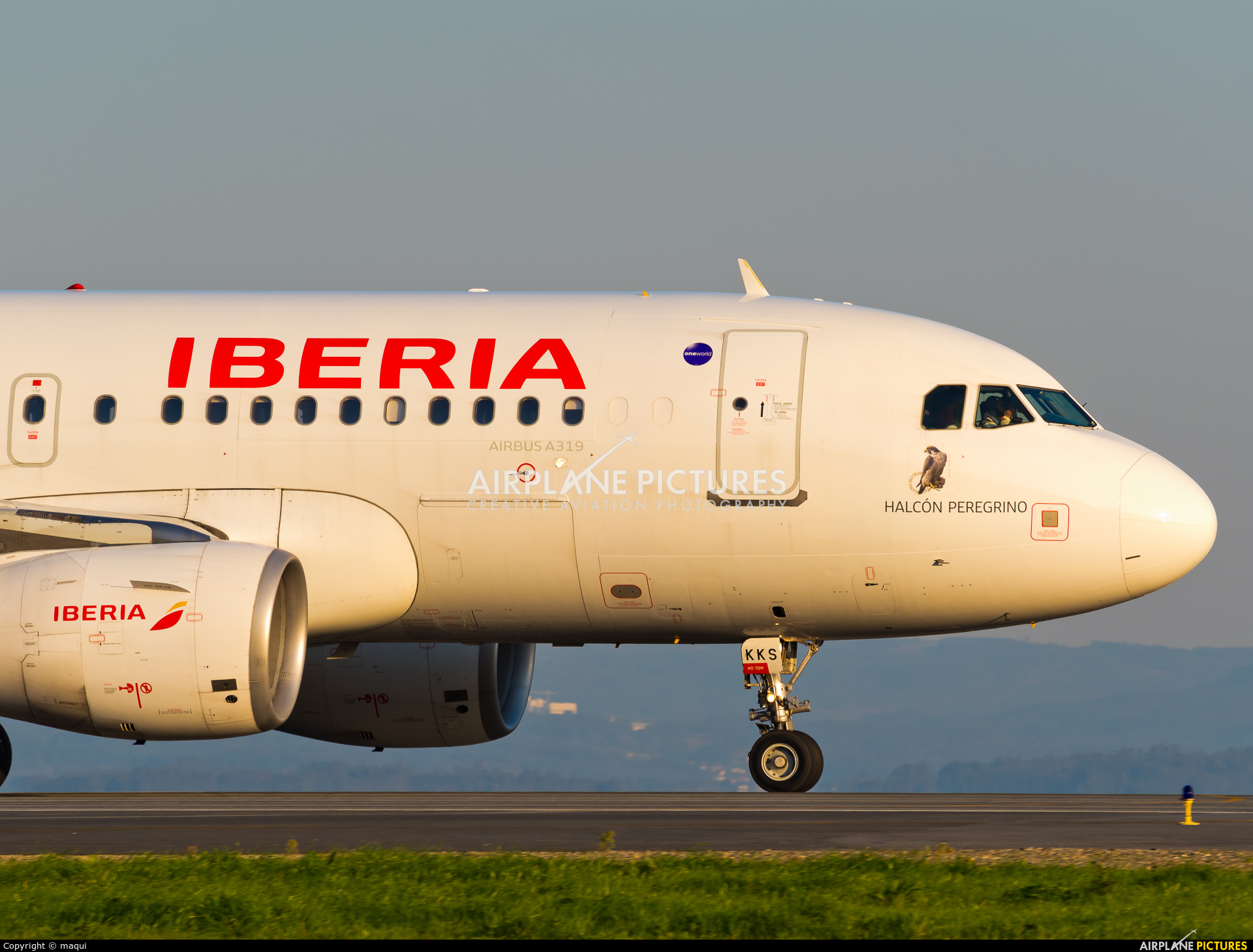 Iberia EC-KKS aircraft at La Coruña